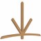 Ekena Millwork Alberta Smooth Timber Gable Bracket, Western Red Cedar, 96"W x 60"H x 3 1/2"D x 3 1/2"F, 15/12 Pitch GBW096X60X0404ALB00SWR - alternate 5